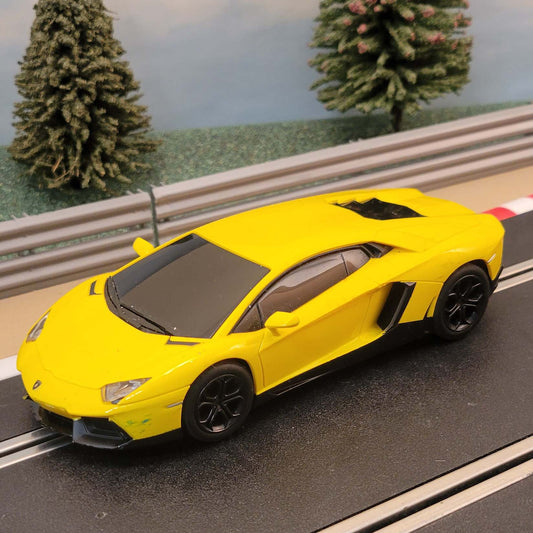Scalextric 1:32 Car - Yellow Lamborghini Aventador #K