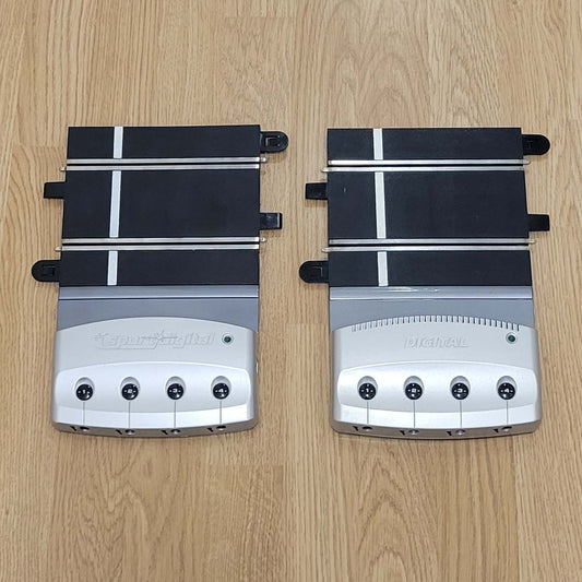 Scalextric Digital Track  4 Car PowerBase Start Piece C4PBD x 2 Both Variants #E