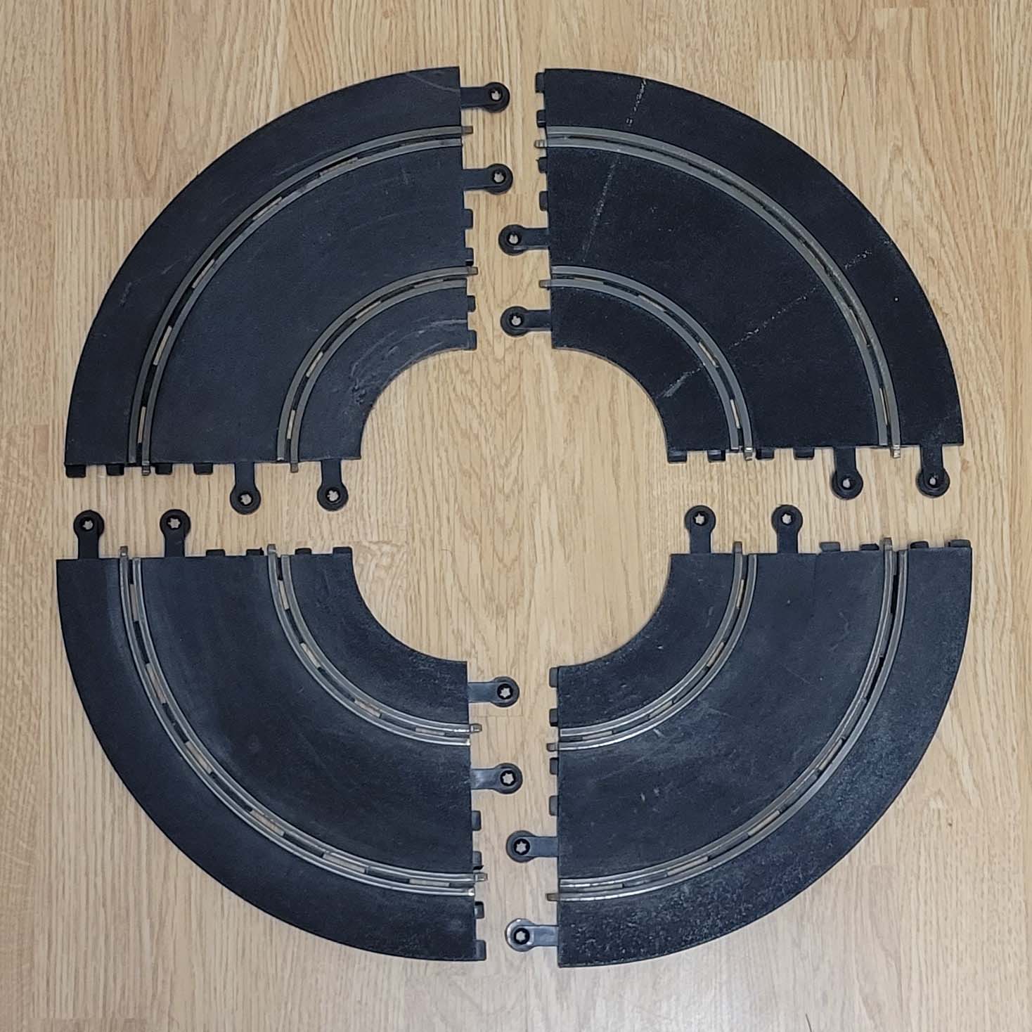 Scalextric 1:32 Classic Track - Hairpin C156 PT56 Inner Curves 90º Bend x4  #P