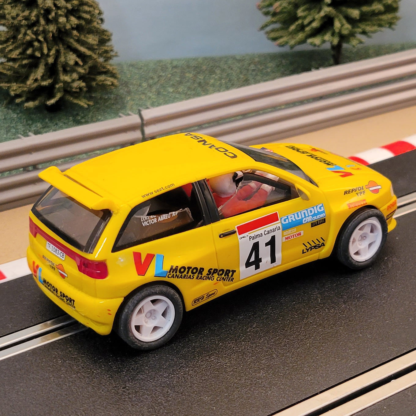 SCX Runs On Scalextric 1:32 Car - Yellow Ibiza Kit-Car Rally #41
