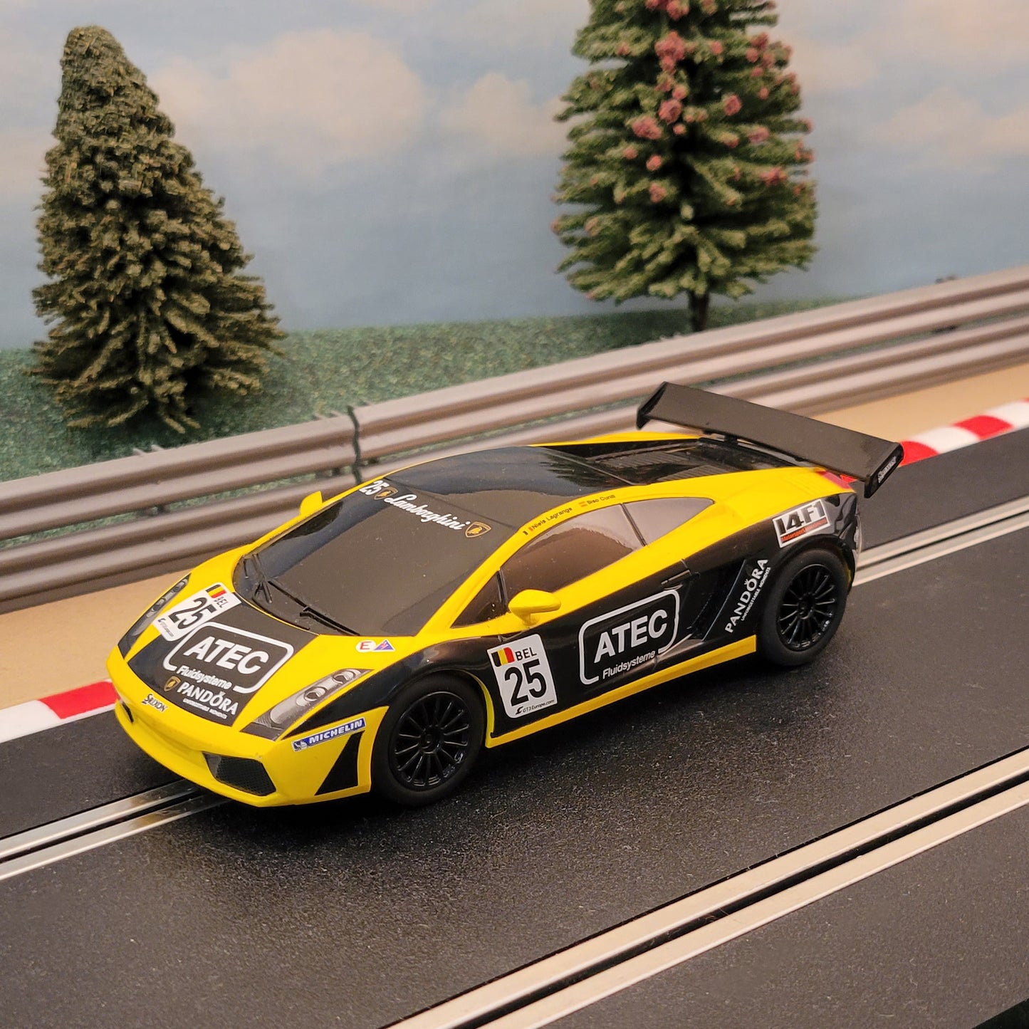 Scalextric 1:32 Car - C3180 Lamborghini Gallardo ATEC #25 #D