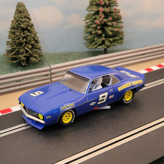 Scalextric 1:32 Car - C2400 Blue Chevrolet Camaro Sunoco 1969 #9