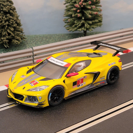 Scalextric 1:32 Car - C4246 Yellow Chevrolet Corvette C8R Le Mans *LIGHTS* #3