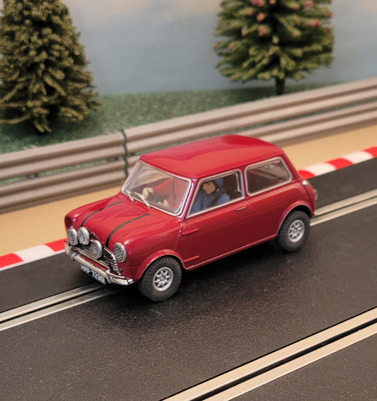 Scalextric 1:32 Car - C1280 Red Austin Mini Cooper Italian Job *LIGHTS* #L