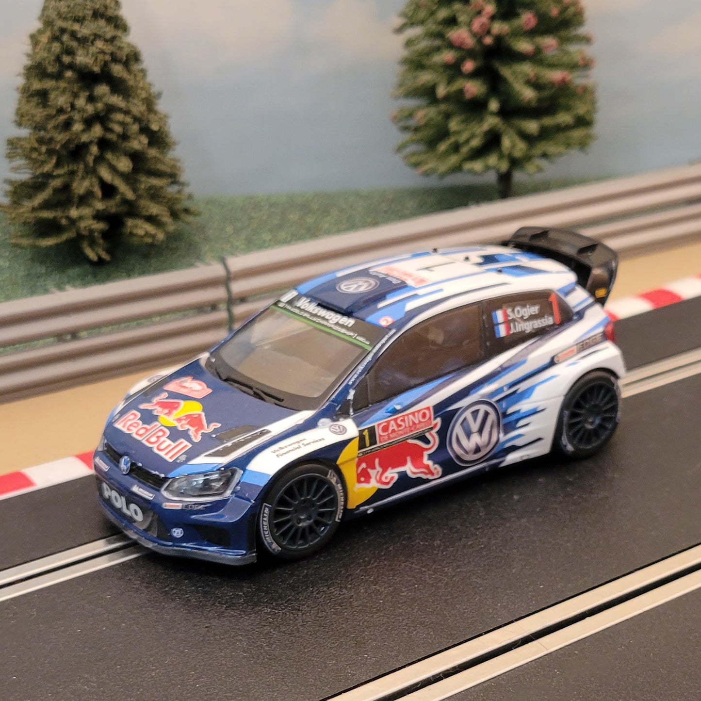 Scalextric 1:32 Car - C3744 VW Polo WRC S.Ogier *LIGHTS* #1
