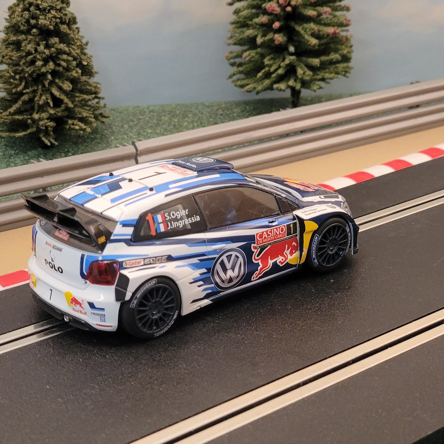 Scalextric 1:32 Car - C3744 VW Polo WRC S.Ogier *LIGHTS* #1
