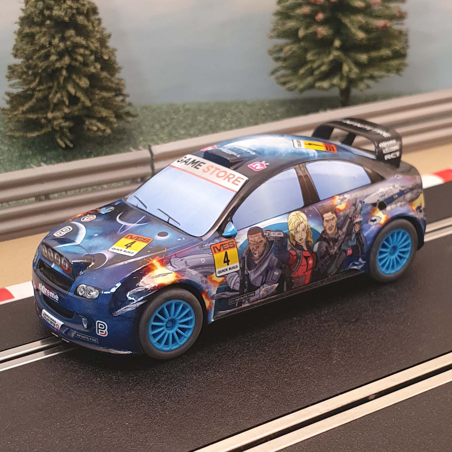 Scalextric 1:32 Start Car - C3962 Team Rally Space Aliens Griptrack ...