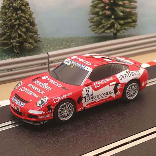 Scalextric 1:32 Car - C2899 Red Porsche 997 Lechner Racing Teco #2 #K