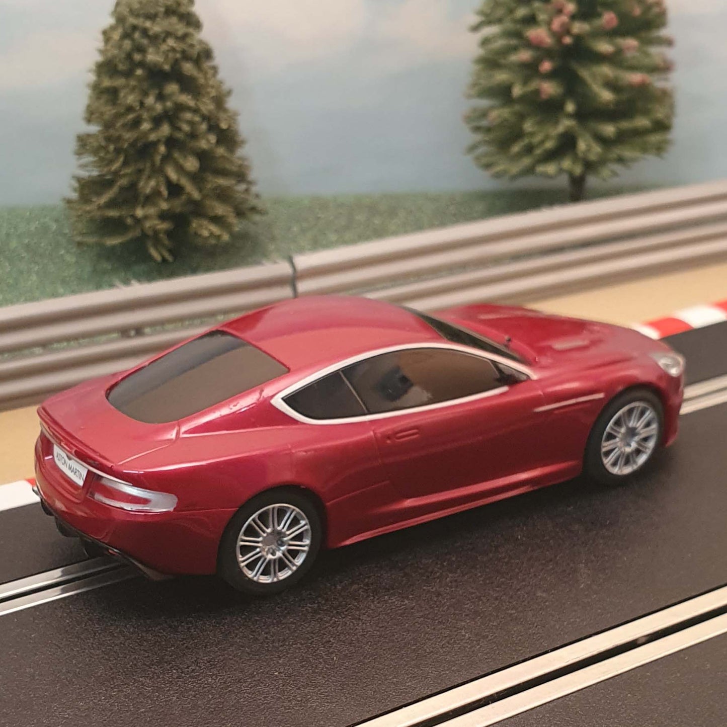Scalextric 1:32 Car - Burgundy Red Aston Martin DBS #MWG