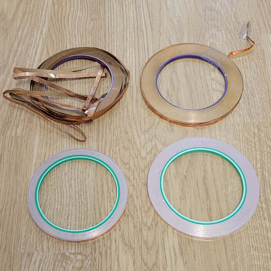 Copper Tape 5mm Wide Self Adhesive for Scalextric Slot Car Track x 4