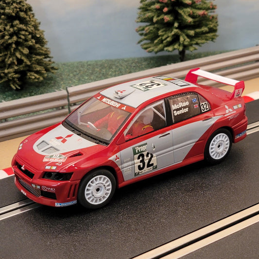 Coche Scalextric 1:32 - C2494 Rojo Mitsubishi Lancer WRC #32 Mcrae #Q