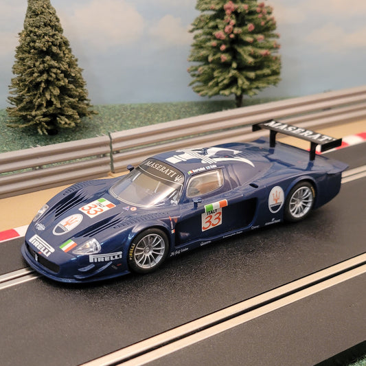Scalextric 1:32 Digital Car - C2630D Blue Maserati MC12 #33 *LIGHTS* #W