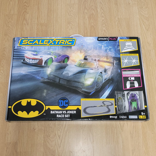 Scalextric Spark Plug - Batman vs Joker Race Set C1415 New Sealed Box