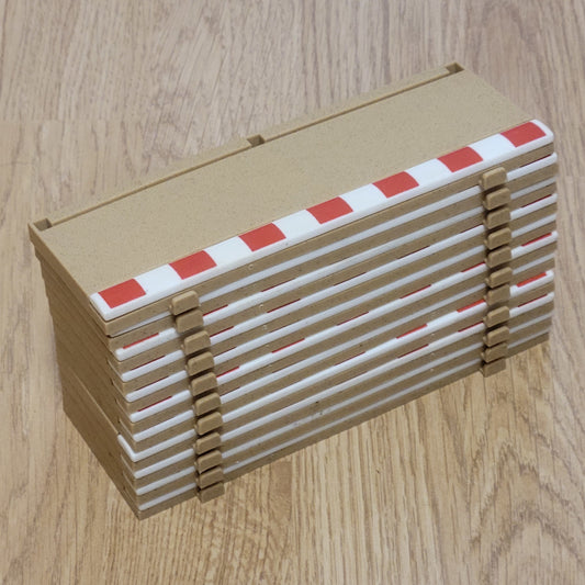 Scalextric 1:32 Track Borders 'BA' C8223 L8681 Half Straight x 12
