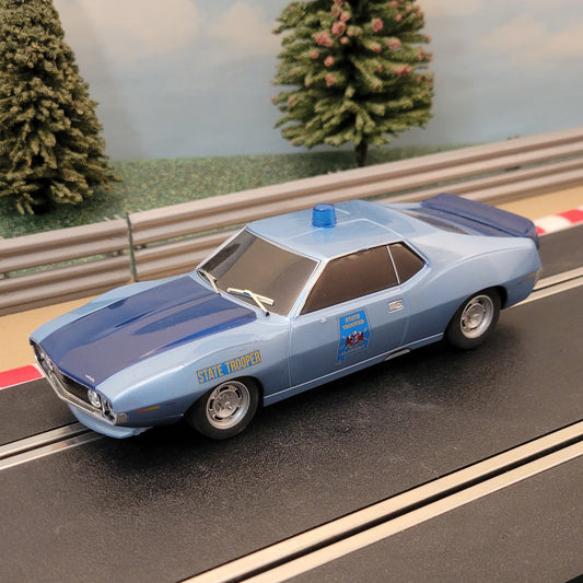 Coche Scalextric 1:32 - C4058 AMC Javelin State Trooper Police *LUCES Y SIRENA* #M
