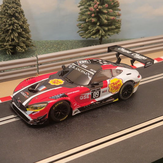 Scalextric 1:32 Car - Mercedes AMG GT3 Chupa Chups *LIGHTS* #89 #Q