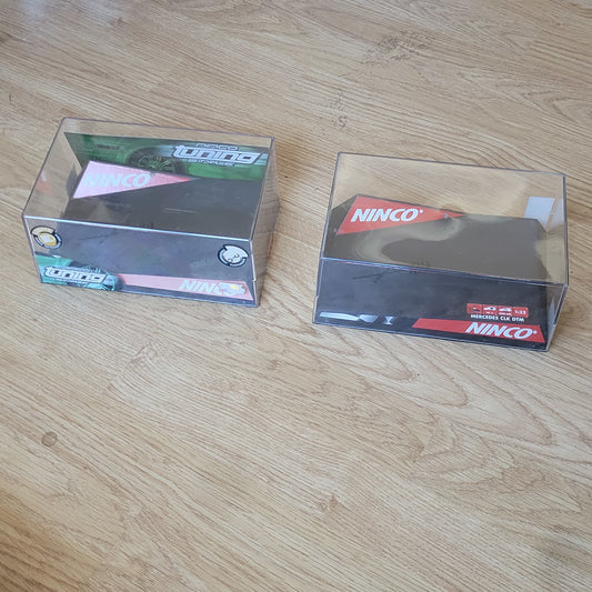 NINCO 1:32 Slot Car Crystal Display Cases x 2