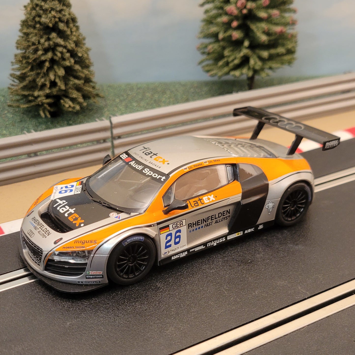 Scalextric 1:32 Car - C3060 Audi R8 LMS GT3 FlatEX Team Phoenix #26 #E
