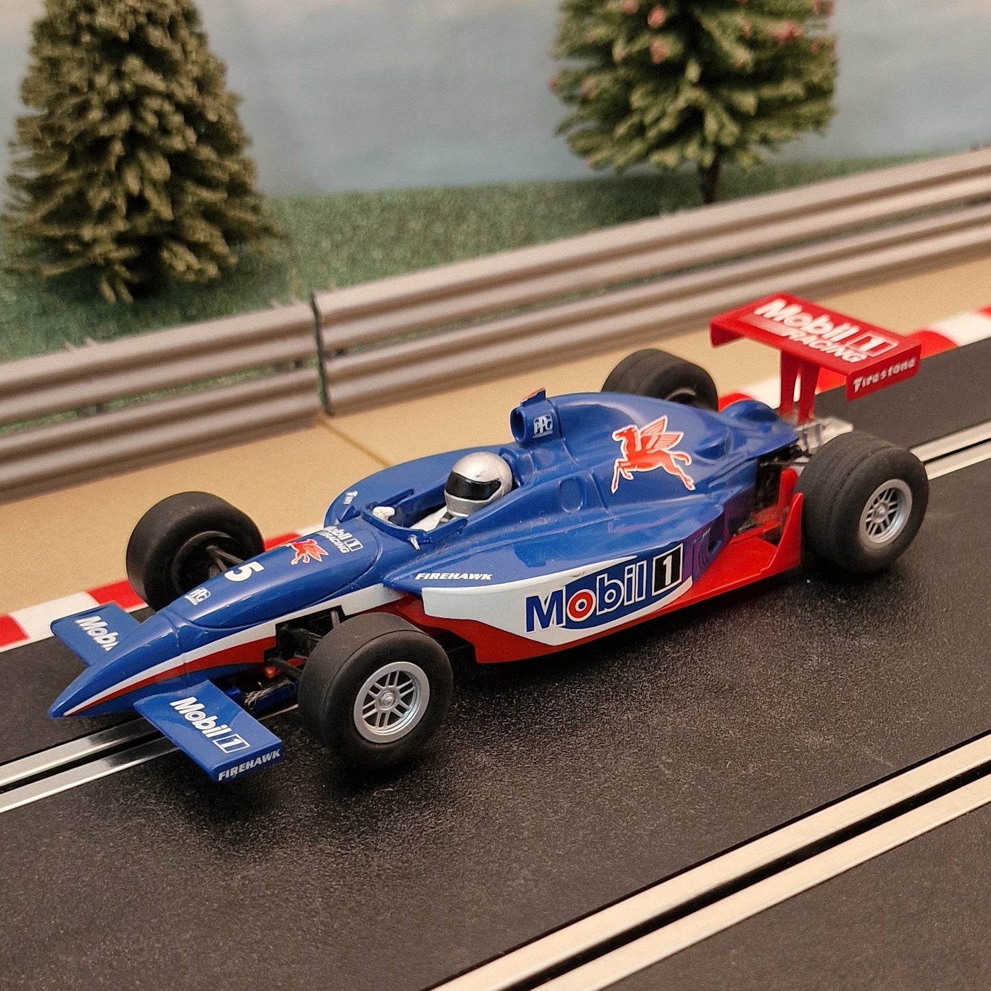 Scalextric 1:32 Car - C2516 Blue Grand Prix Dallara Indy Mobil 1 #5 - Action Slot Racing