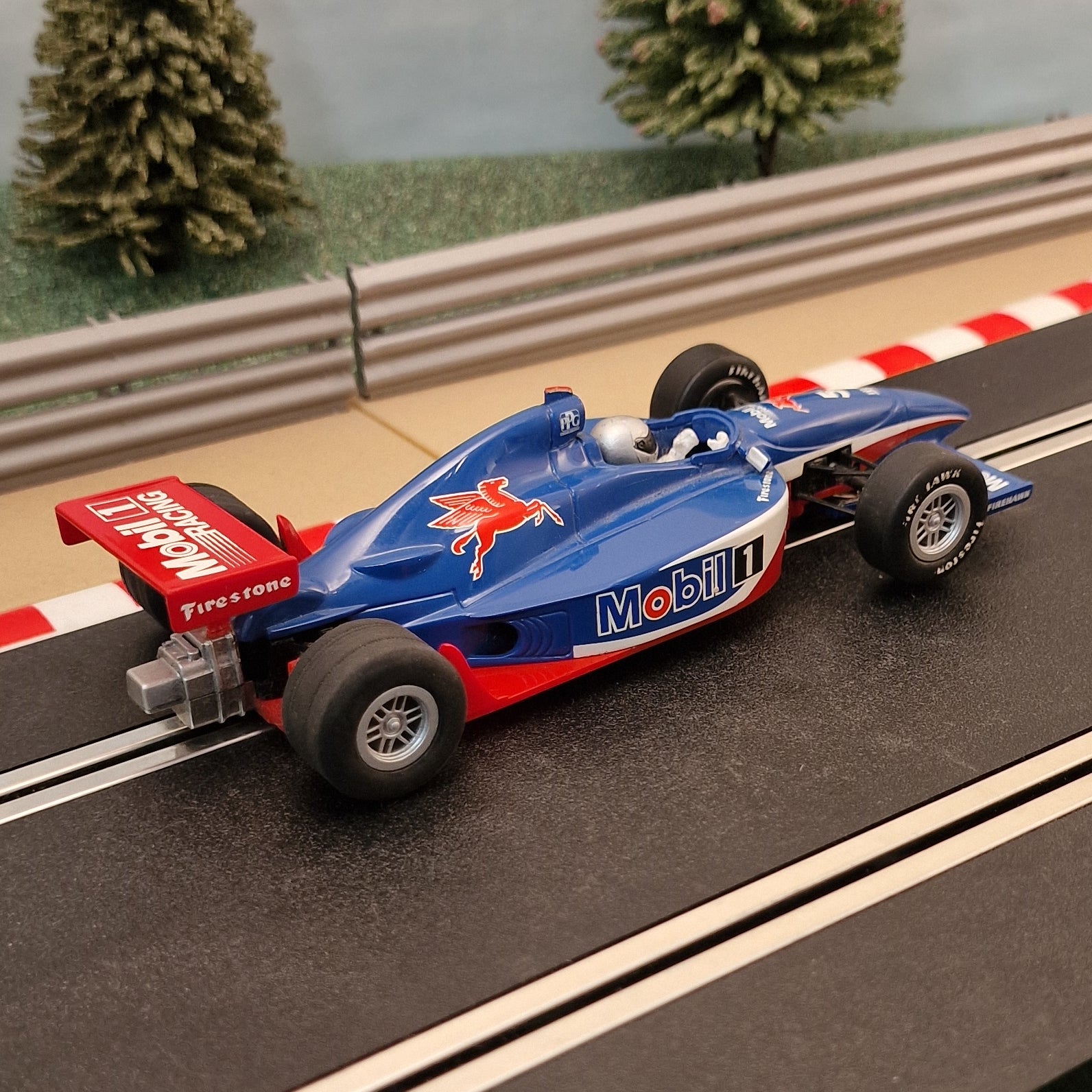 Scalextric 1:32 Car - C2516 Blue Grand Prix Dallara Indy Mobil 1 #5 - Action Slot Racing