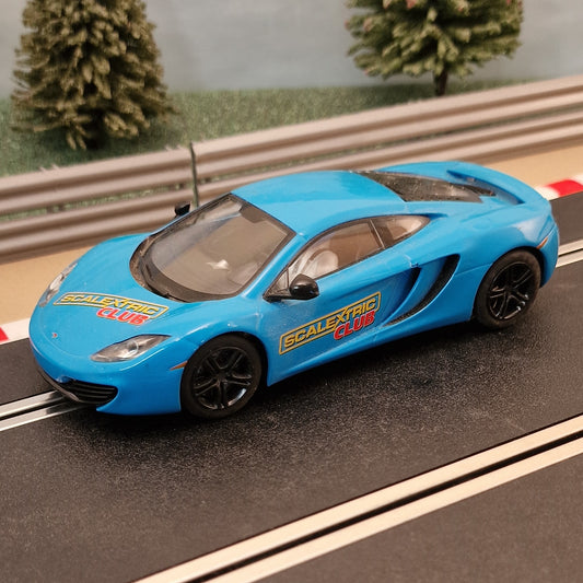Scalextric 1:32 Car - C3327 Blue McLaren MP4-12C Club 2012 *LIGHTS*