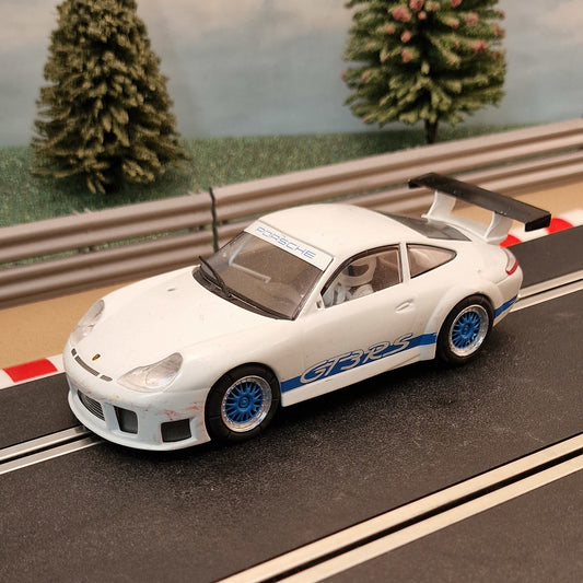Scalextric 1:32 Car - C2857 Porsche 911 GT3R Top Gear The Stig *LIGHTS* #Q