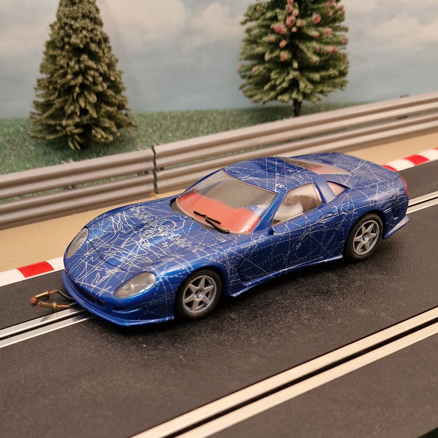 NINCO 1:32 Slot Car - 50248 Blue IVM Automotive C12 Artcar Jo Ortland