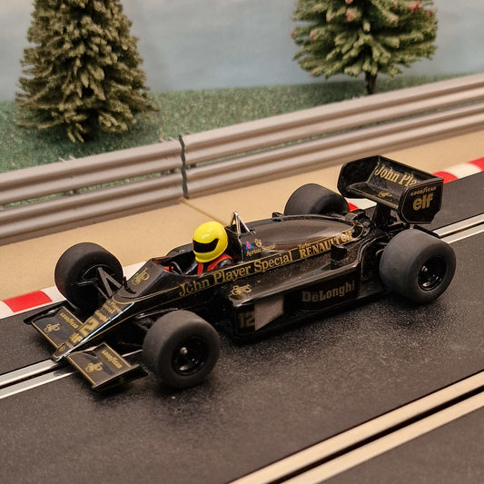 Scalextric 1:32 Car - C4529 Black Lotus 98T Portuguese GP 1985 F1 Senna #12 #M