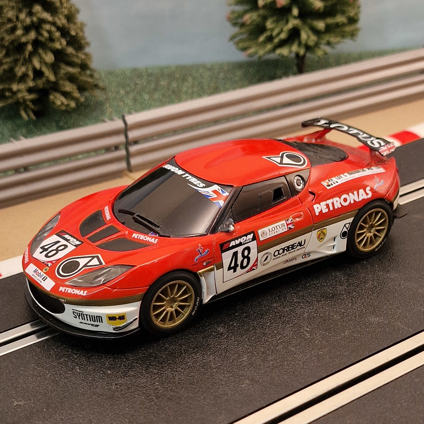 Scalextric 1:32 Car - C3379 Red Lotus Evora #48 GT4 Bolisetti #M