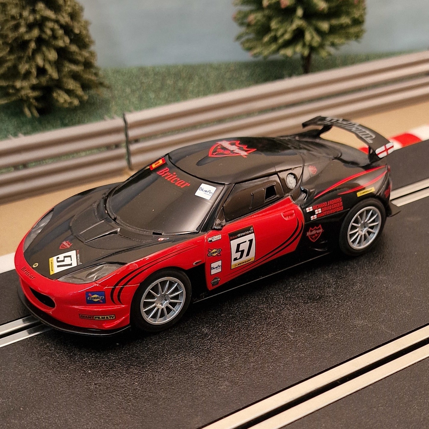 Scalextric 1:32 Car - C3504 Red Lotus Evora Bullrum GT4 Adams #51 #GM