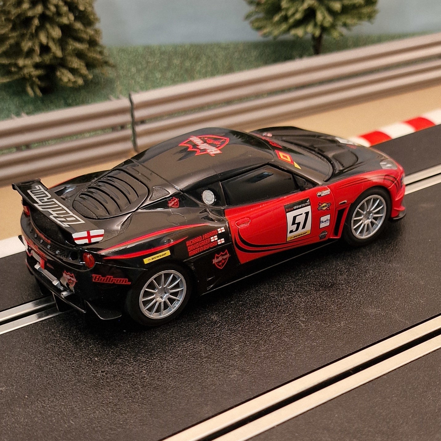 Scalextric 1:32 Car - C3504 Red Lotus Evora Bullrum GT4 Adams #51 #GM