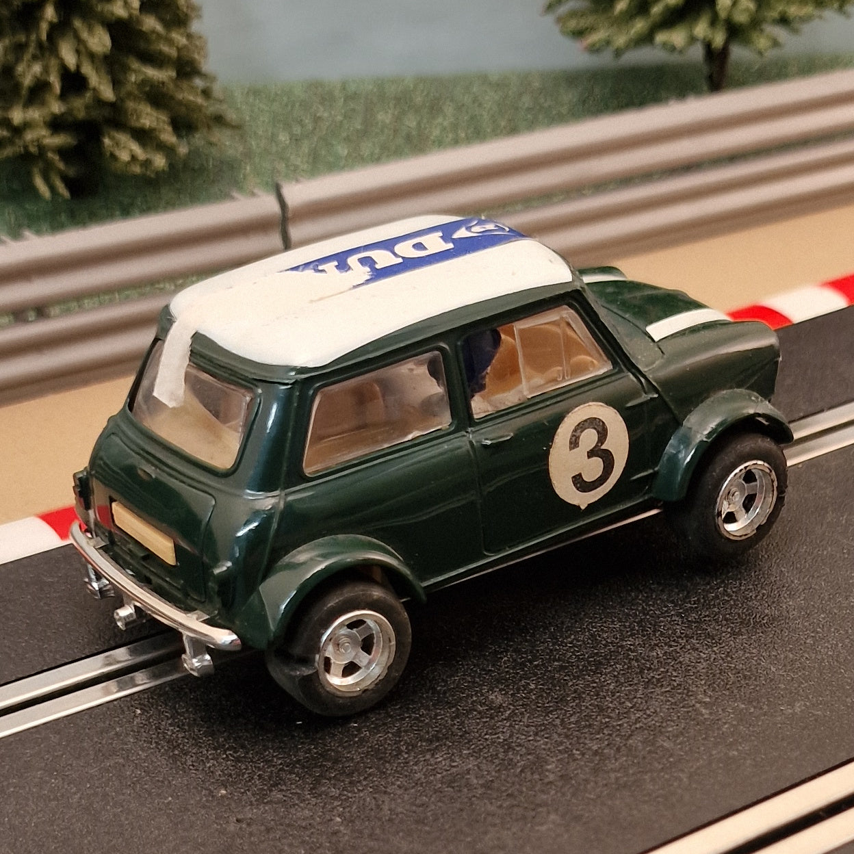 Scalextric 1:32 Car - Green Mini Cooper C7 #3 #T