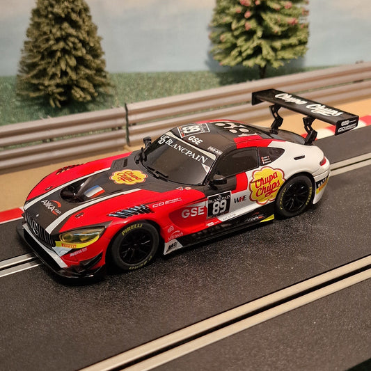 Scalextric 1:32 Car - Mercedes AMG GT3 Chupa Chups *LIGHTS* #89 #Z