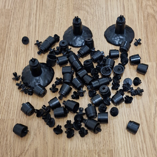 Micro Scalextric / My First Scalextric 1:64 Track Bridge Supports Black #C