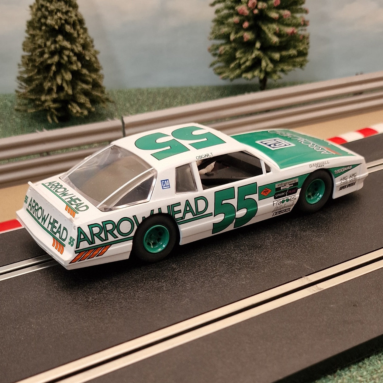Scalextric 1:32 Car - C3947 Green & White Chevrolet Monte Carlo #55