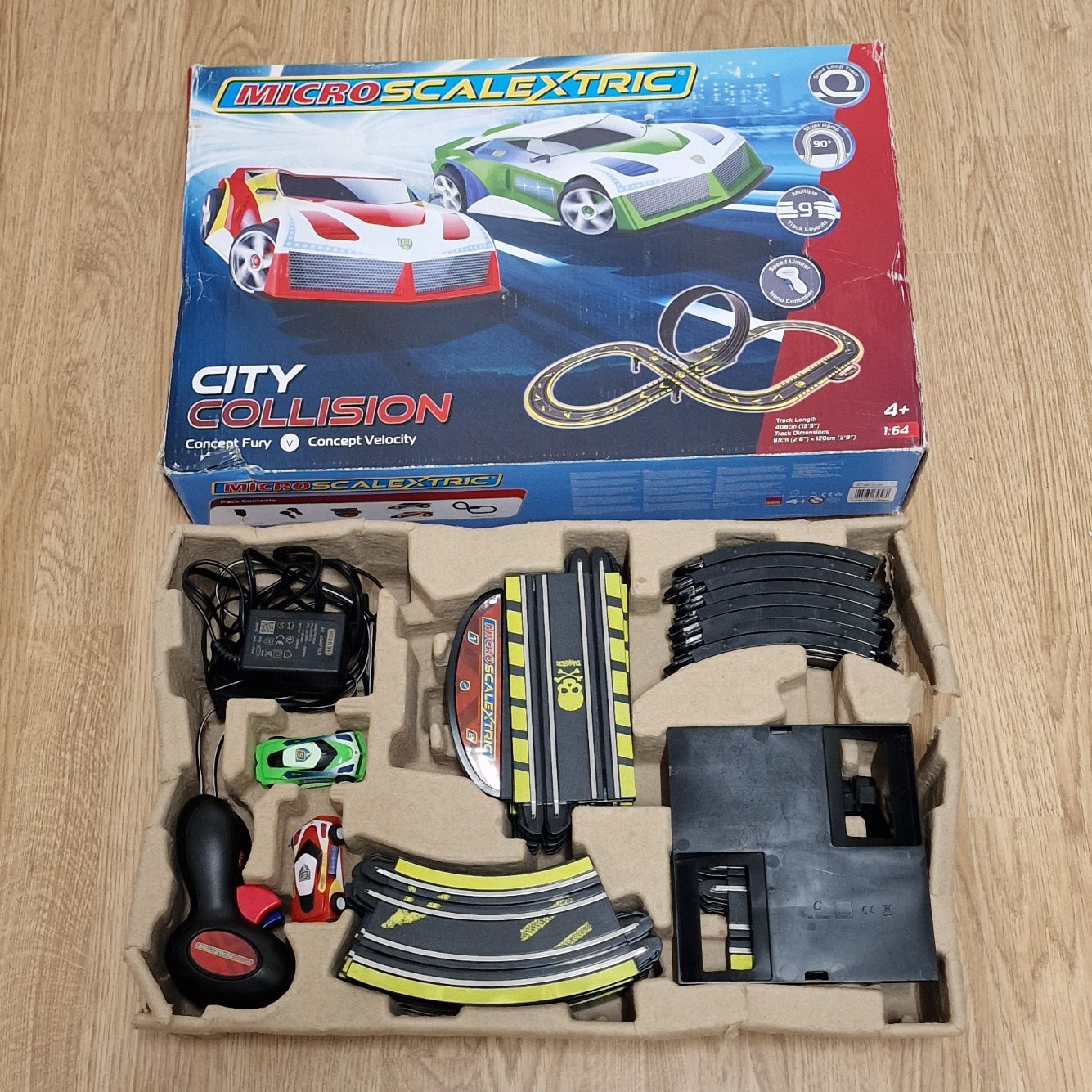 Micro Scalextric G1146 City Collision - Track Layout Set – Action Slot ...