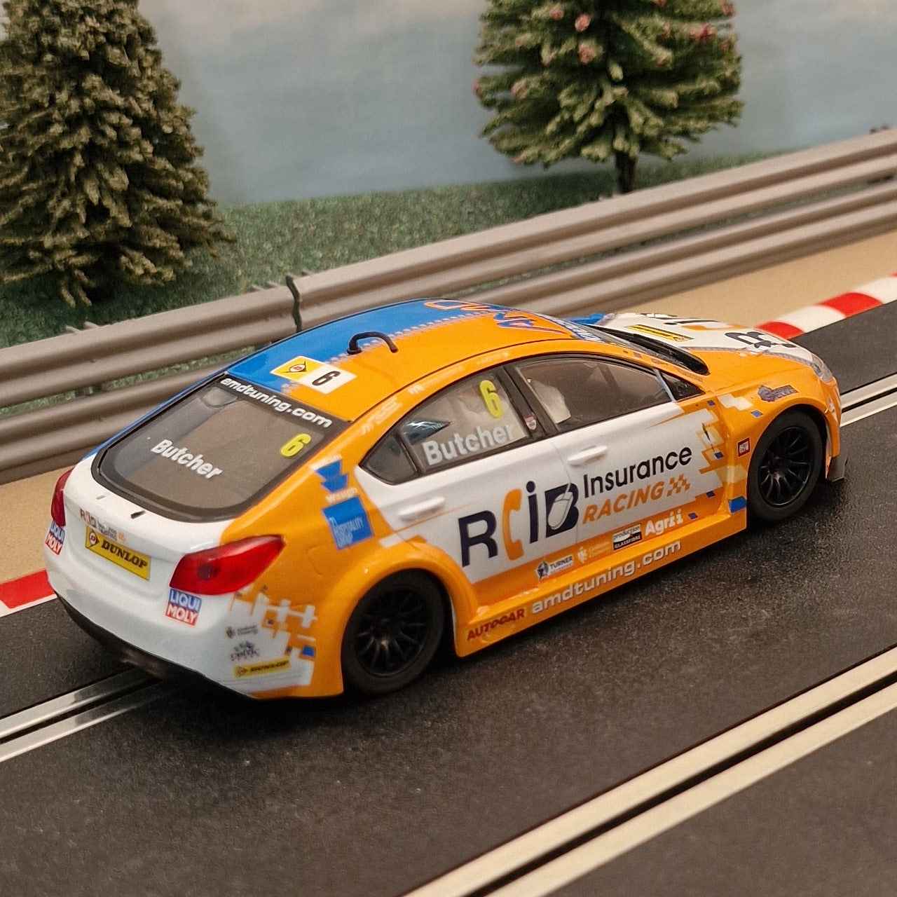 Scalextric C4017 MG6 GT 2018 BTCC Butcher #6 *LIGHTS* #MS