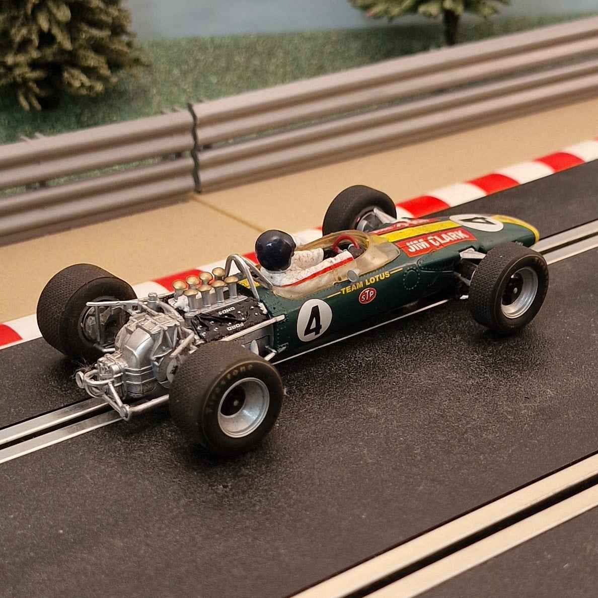 Scalextric C3206 Team Lotus 49 Jim Clark 1968 Kyalami #4