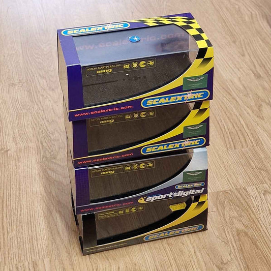 Scalextric Crystal Display Cases - Card & Square Top x 4
