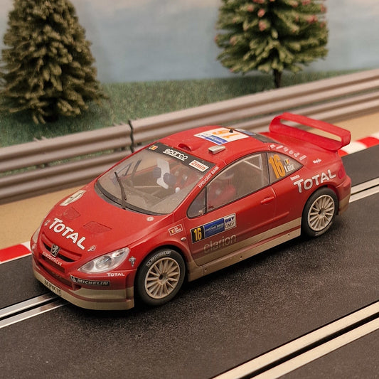Scalextric C2561 Peugeot 307 WRC Works 2004 #16 4WD *LIGHTS* #AM