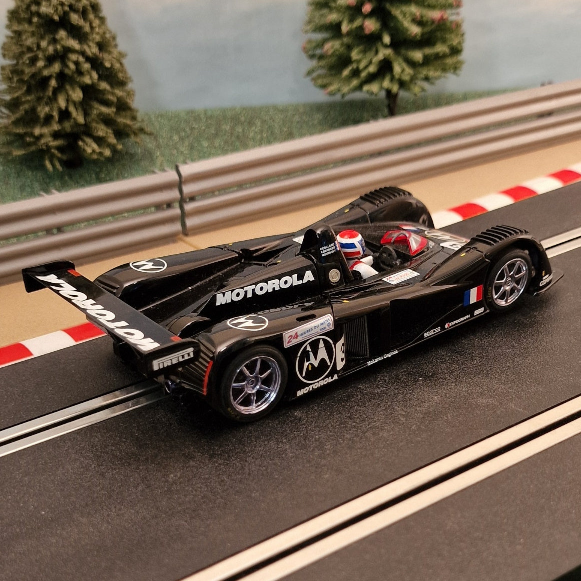 Scalextric C2259 Cadillac LMP Dams #3 - Black *LIGHTS* #MV