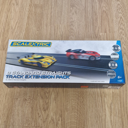 Scalextric C8554 Standard Straights C8205 x 8 BNIB