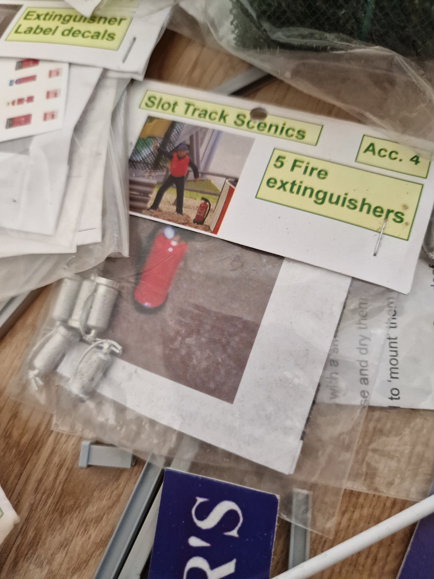 Slot Track Scenics - Advert board Railings Fencing Decals Furniture Scalextric