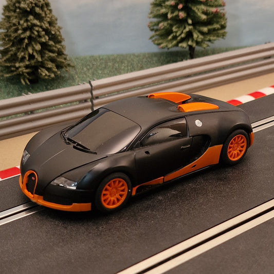 Scalextric C3661 Bugatti Veyron - Black & Orange #M