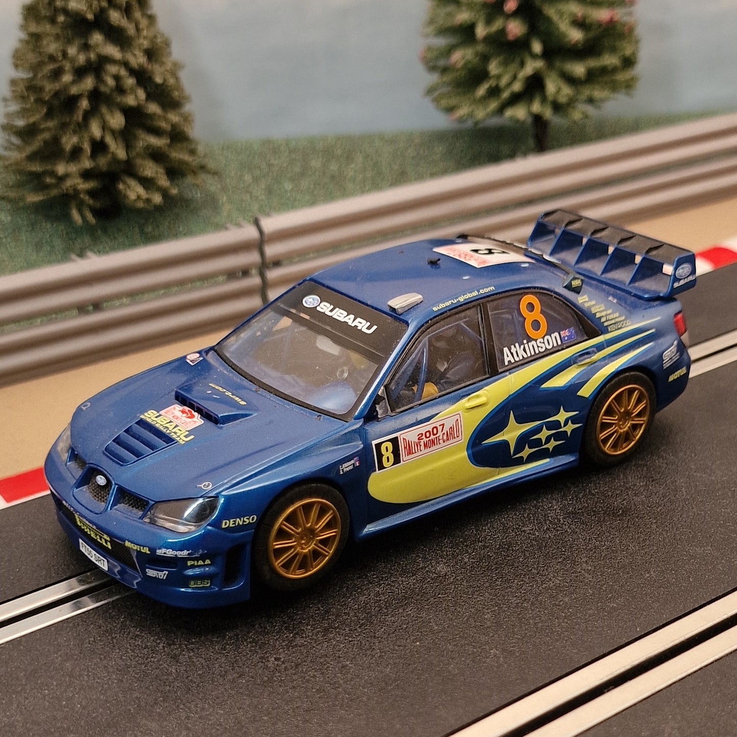 Scalextric C2884 Subaru Impreza WRC 2007 Atkinson 4WD #8 *LIGHTS* #MW