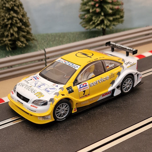 Scalextric C2297 Opel V8 Coupé Opel Service - Reuter #7 *LIGHTS* #MW