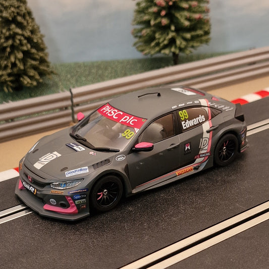 Scalextric C4317 Honda Civic Type R BTCC 2021 Edwards #99 *LIGHTS* #S