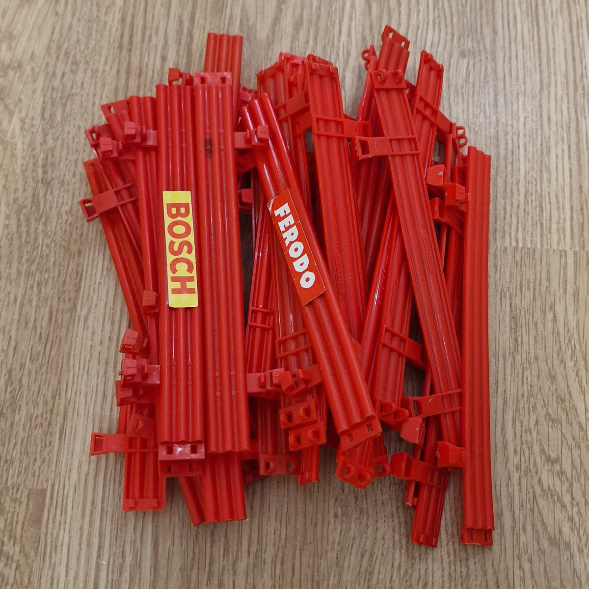 Scalextric C274 Armco Fence Track Barriers - 30 Red