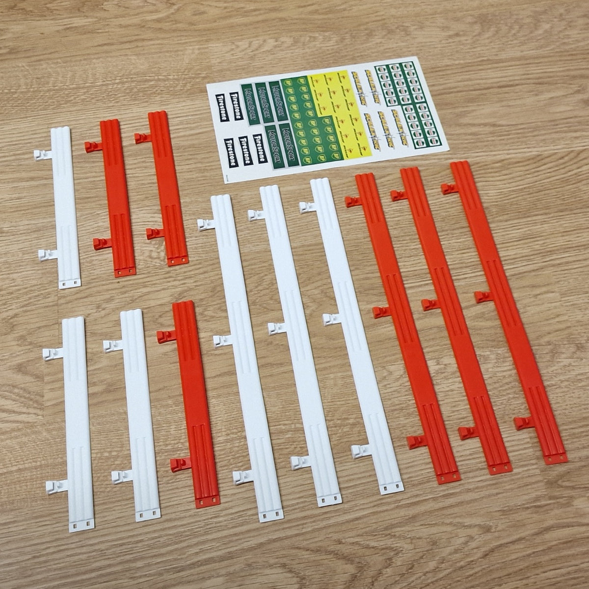 Scalextric C8191 Crash Barrier Pack - 6 Extra Long & 6 Short NEW