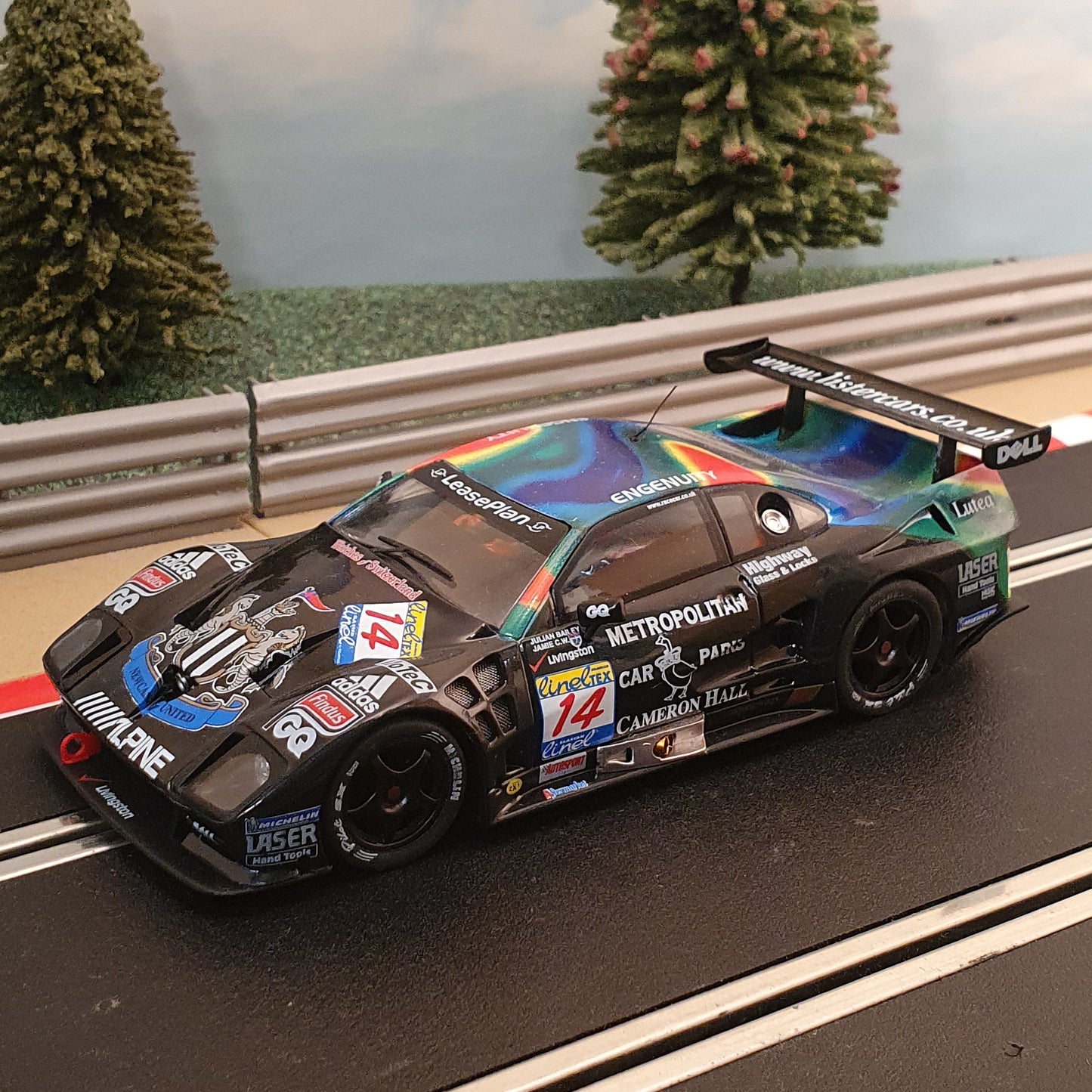 FLY 1:32 Coche Funciona En Scalextric - LISTER STORM Newcastle United #14